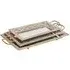 Latifa Metal Tray Set of 2 - Gold, Metal