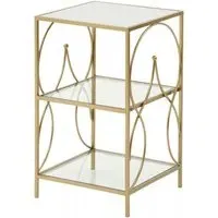 Maci Side Table - Antique Gold