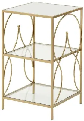 Maci Side Table - Antique Gold image