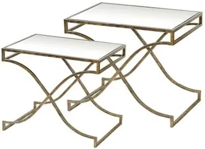 Madison Side Tables Set of 2 - Champagne Gold image