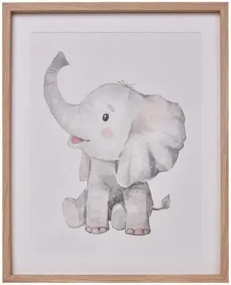 Nelly the Elephant Decorative Set - Off White, Brown image