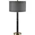 Newton Table Lamp - Charcoal, Brass