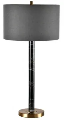 Newton Table Lamp - Charcoal, Brass image