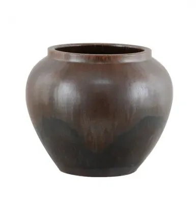 Orna Small Vase - Brown, Wood image