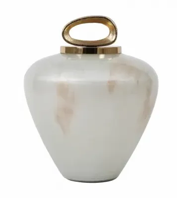 Pearl Large Jar - Off White