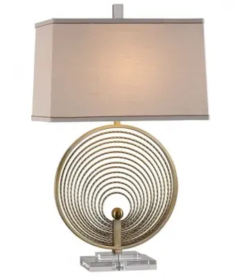 Petrelli Crystal Table Lamp - Gold image