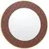 Radha Resin Mirror - Brown, Gold