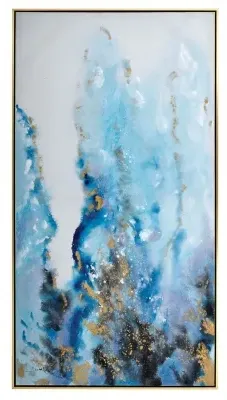 River Flow Photo Frame - Blue image