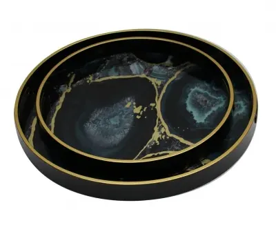 Serving Tray Set Midnight Glory (Set of 2)