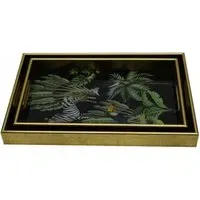 Serving Tray Set Zebra Pattern (Set of 2)