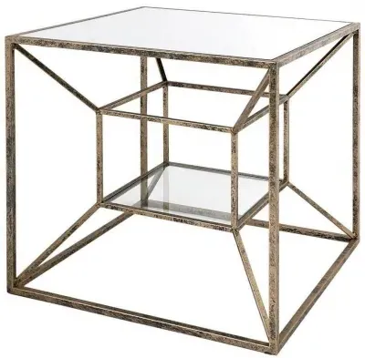 Solomon End Table - Gold, Metal image