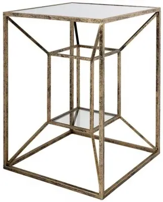 Solomon Side Table - Antique Gold image