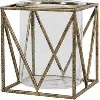 Solomon Small Candle Holder Set of 4 - Antique Gold