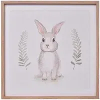 Some Bunny Loves You Decorative Set - Off White, Oak Wood