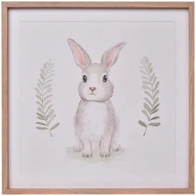 Some Bunny Loves You Decorative Set - Off White, Oak Wood