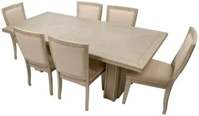 Tambour Dining Table - Beige image