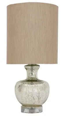 Tami Glass Table Lamp Set of 2 - Silver Tones image