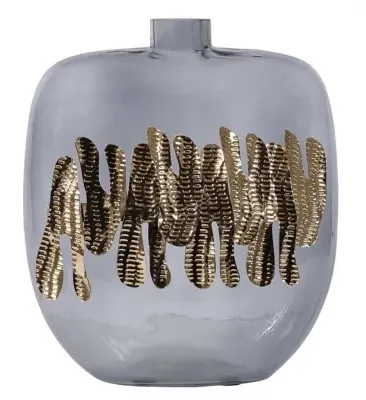 Taylor Large Bottle - Grey, Glass