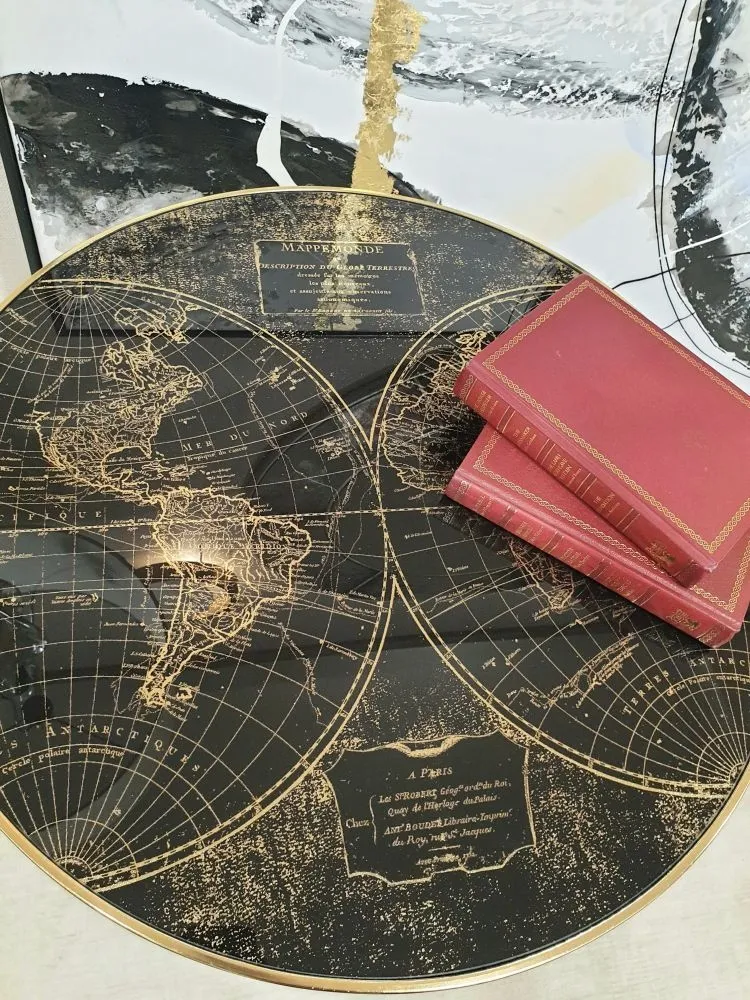 Venus Round Side Table - Black