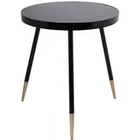 Venus Round Side Table - Black
