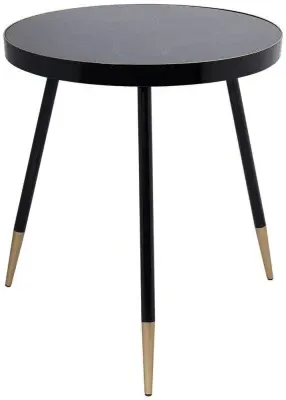 Venus Round Side Table - Black image