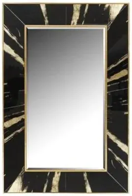 Vesna Rectangular Mirror - Black and Gold image