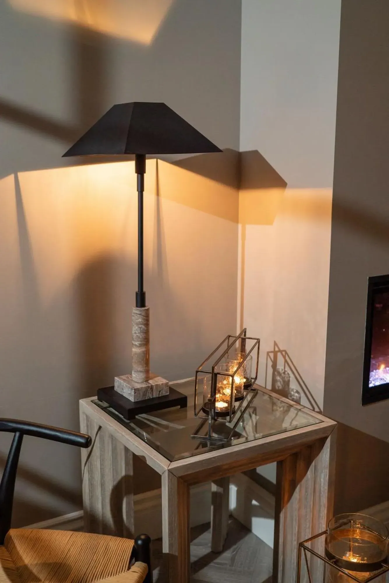 Yvette Side Table - Grey