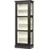 1 Door Display Cabinet - Black, Mango Wood