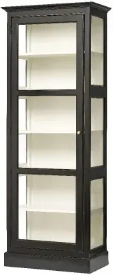1 Door Display Cabinet - Black, Mango Wood image
