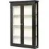 2 Door Wall Display Cabinet - Black, Mango Wood