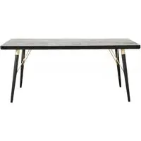 6-Seater Dining Table - Black, Gold