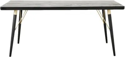 6-Seater Dining Table - Black, Gold image