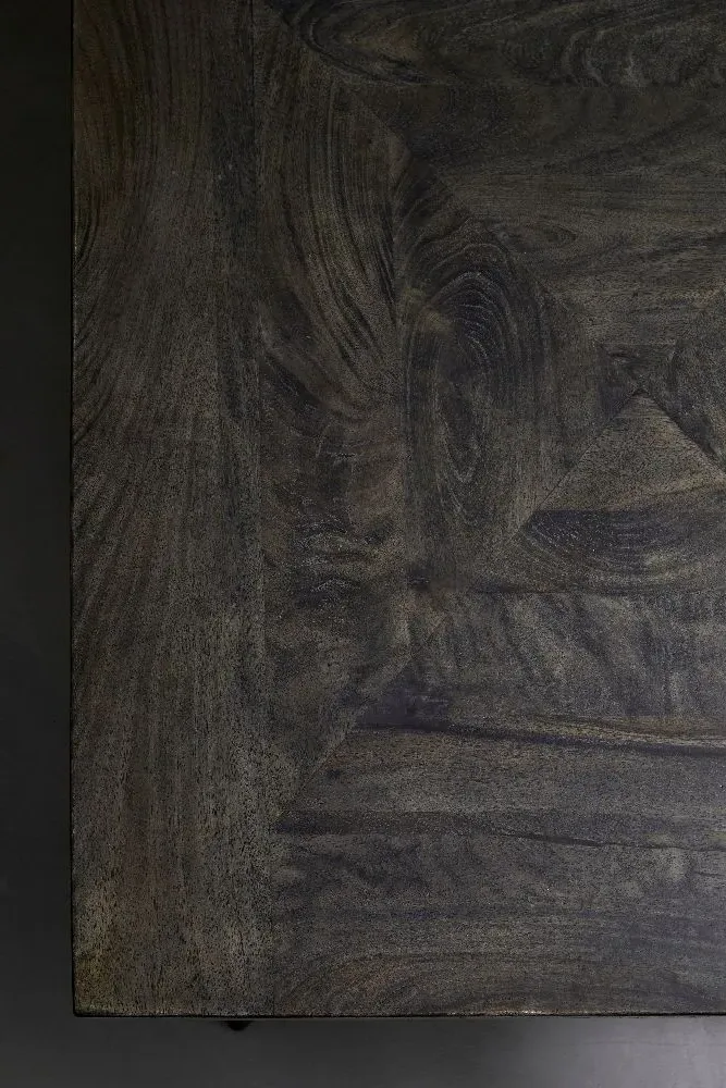 6-Seater Dining Table - Wood, Metal