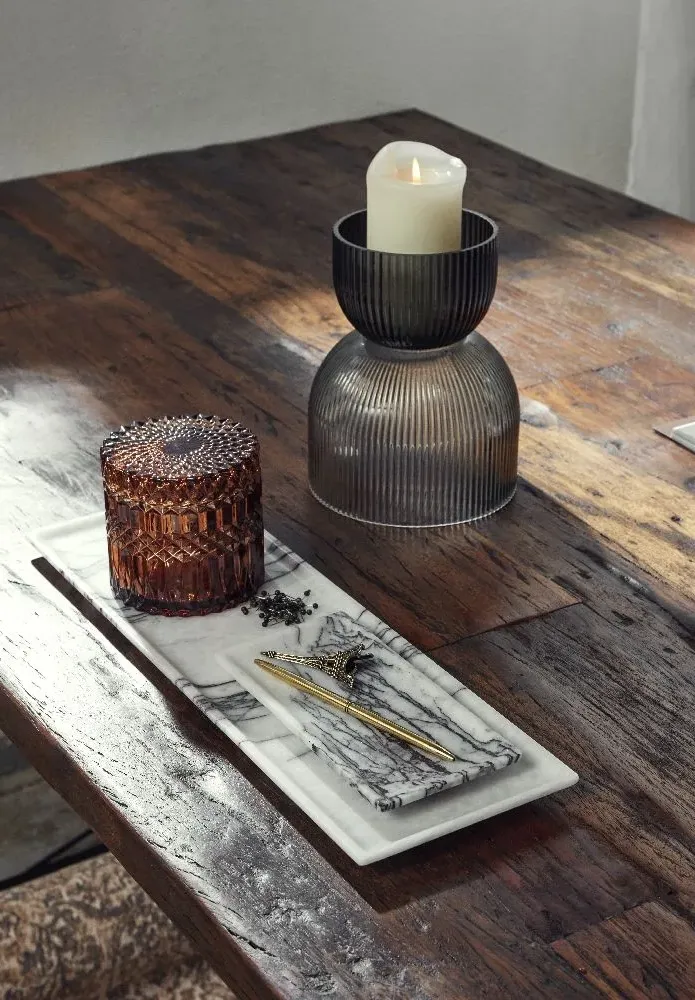 6-Seater Dining Table - Wood, Metal