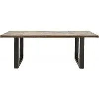 6-Seater Dining Table - Wood, Metal