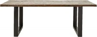 6-Seater Dining Table - Wood, Metal