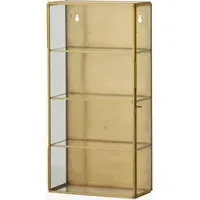 Ada Small Wall Display Cabinet - Gold, Metal