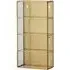 Ada Small Wall Display Cabinet - Gold, Metal