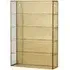 Ada Tall Wall Display Cabinet - Gold, Metal