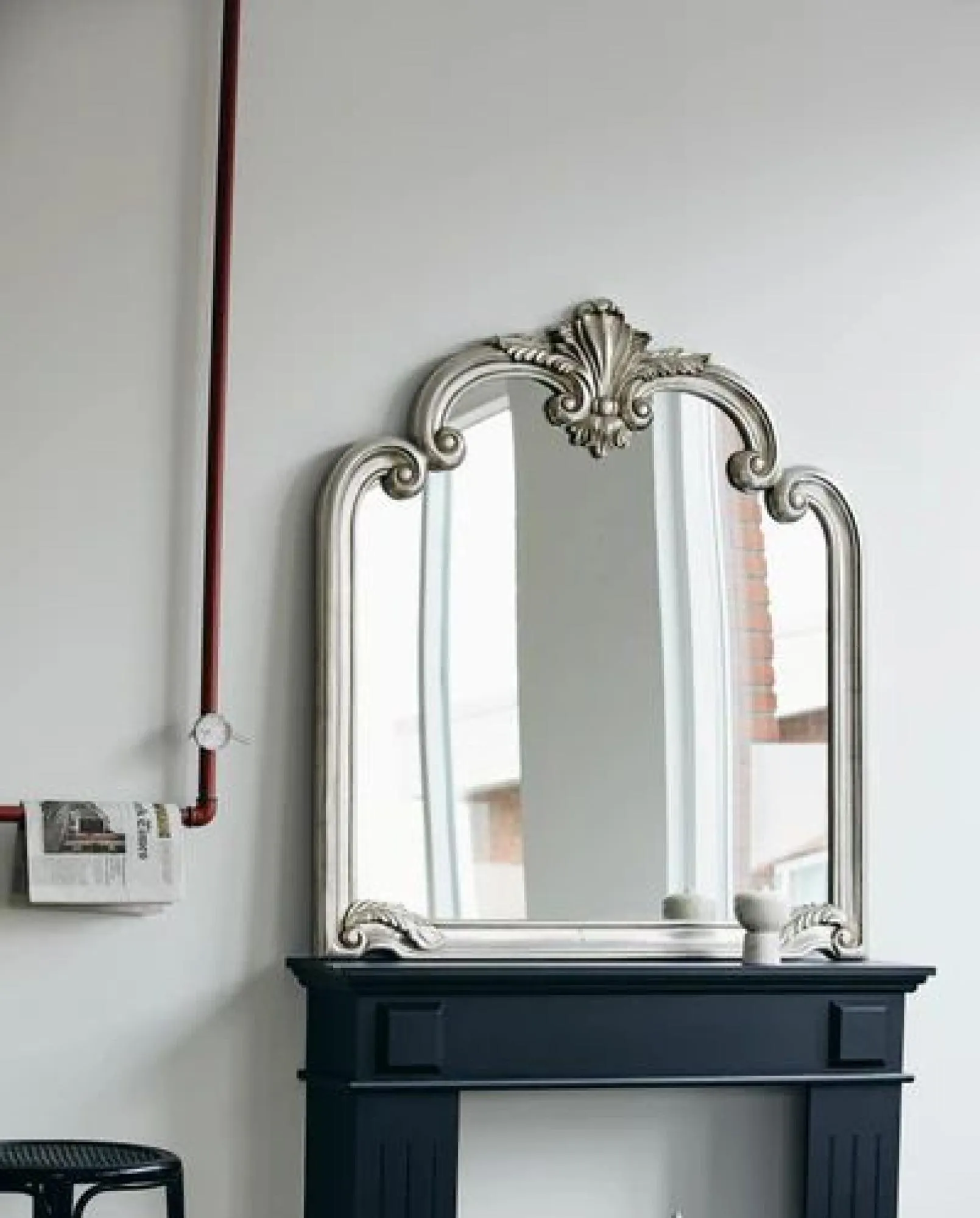 Angel Wall Mirror - Silver