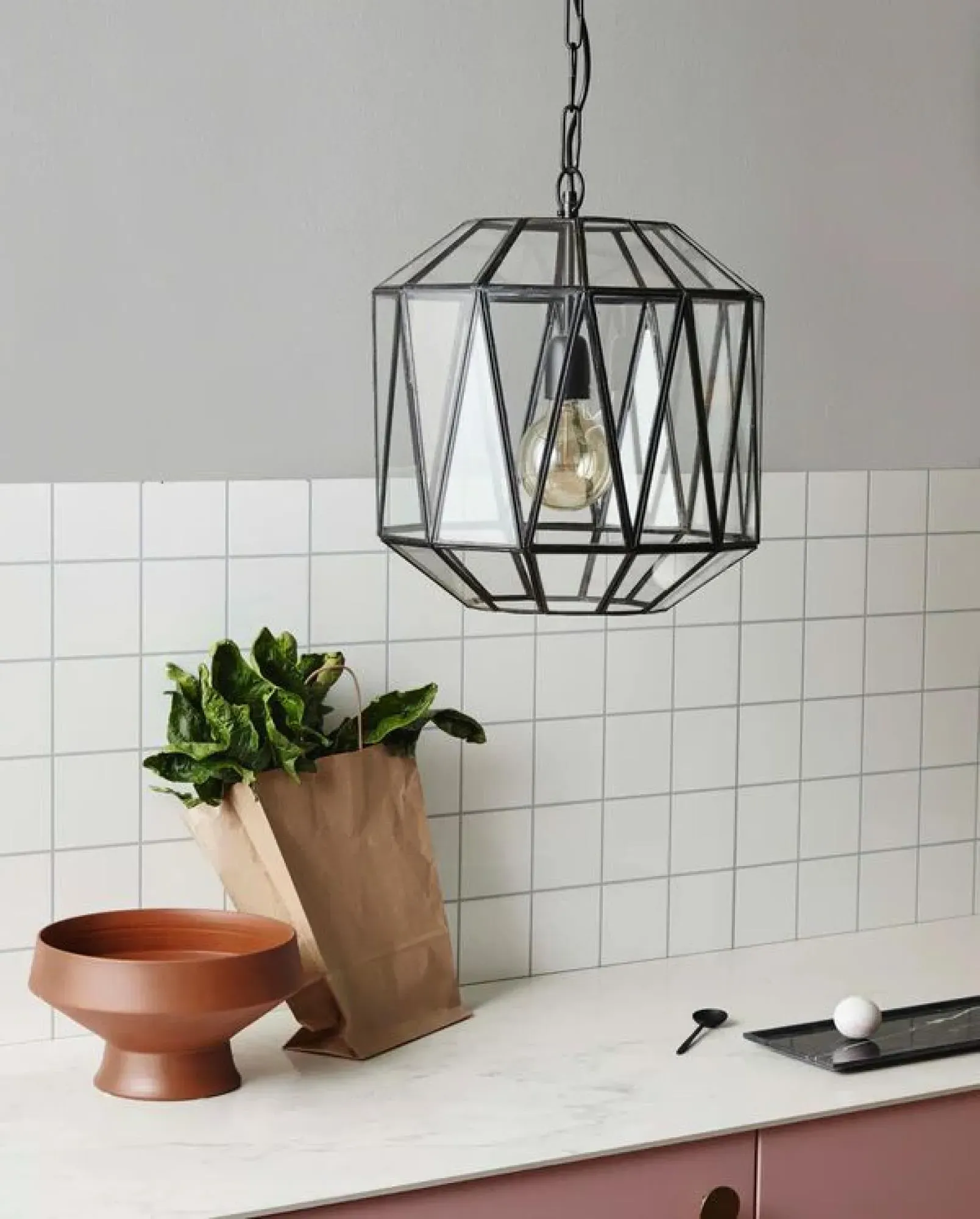 Ate Glass Hanging Lamp - Glass