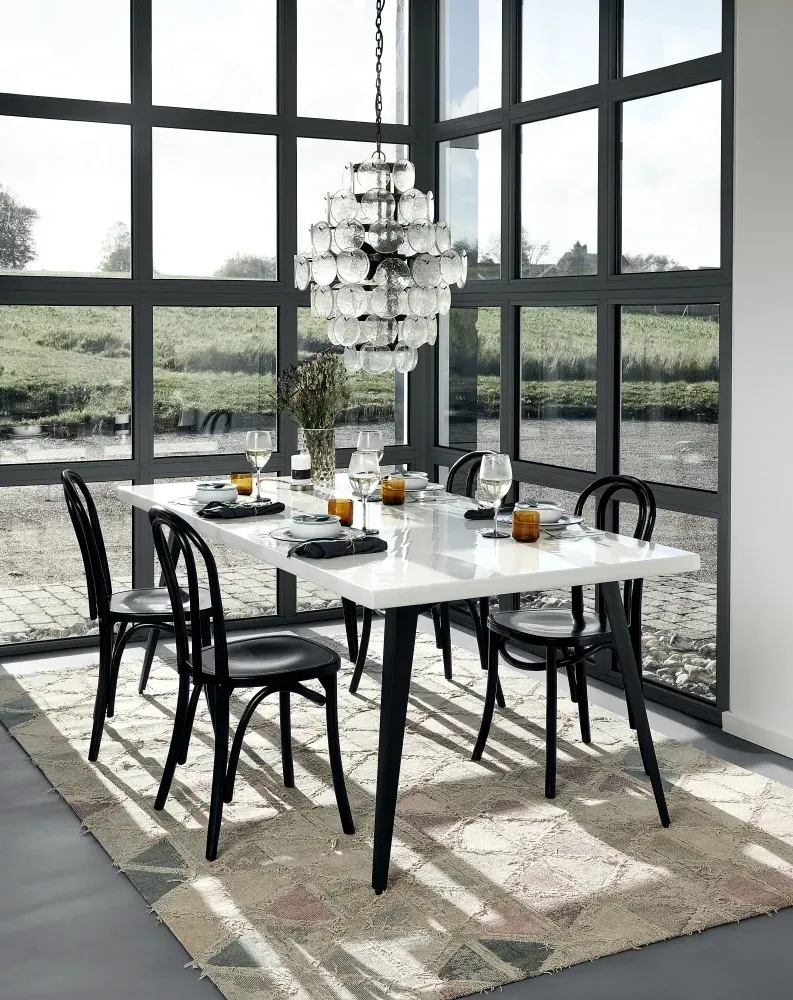 Bistro Bar Chair - Shiny Black, Wood