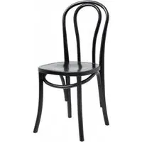 Bistro Bar Chair - Shiny Black, Wood