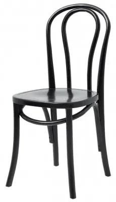 Bistro Bar Chair - Shiny Black, Wood