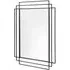 Black Metal Frame Wall Mirror