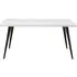 Blanca 6-Seater Dining Table with Herringbone - White