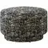 Bomu Fabric Pouf - Black and White