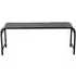 Brenta Outdoor Bench - Black, Metal