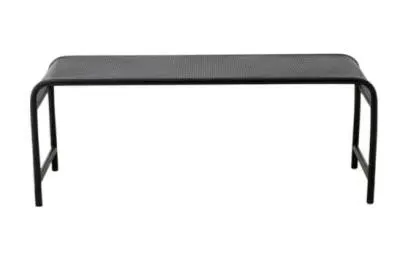 Brenta Outdoor Bench - Black, Metal image