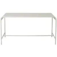 Brenta Writing Desk - White, Metal